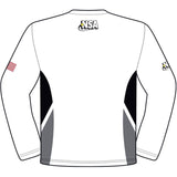 NSA Sublimated White Dri Fit Umpire Shirt - Long Sleeve