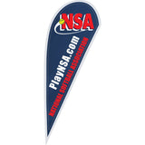 NSA Logo 10 ft Navy Tear Drop Flag