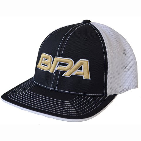 BPA Flex Fit Mesh Hat - 404M Black / White